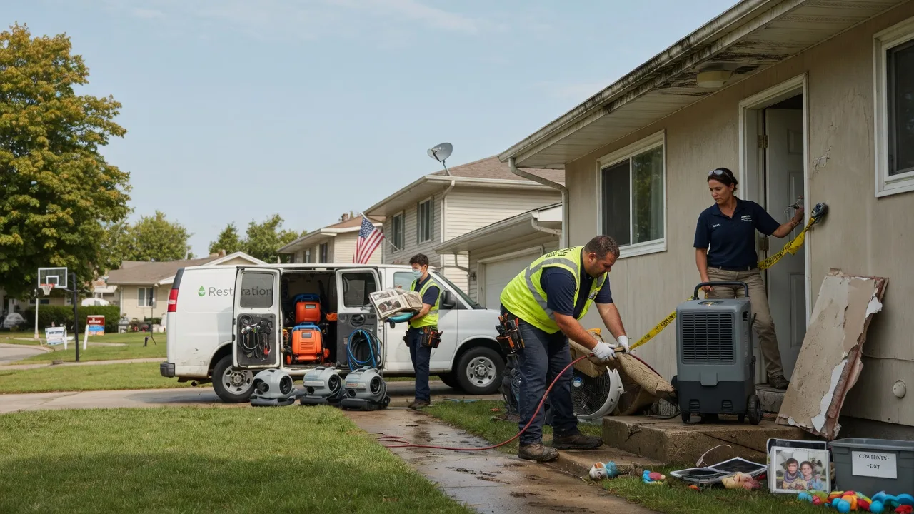 Water Damage Restoration in Dunfermline, IL near me